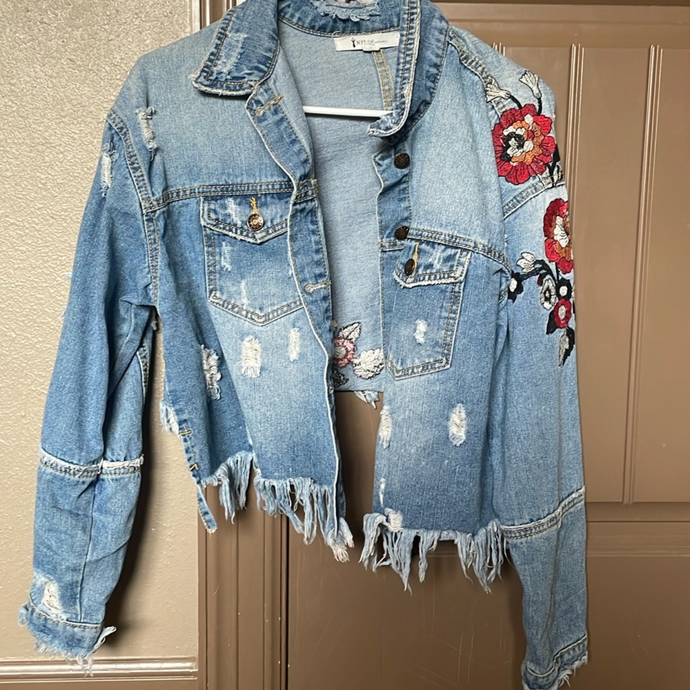 Floral Jean Jacket